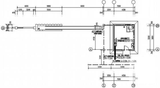厂区门卫室电气CAD施工图纸.dwg - 1