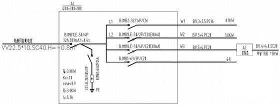 厂区门卫室电气CAD施工图纸.dwg - 3