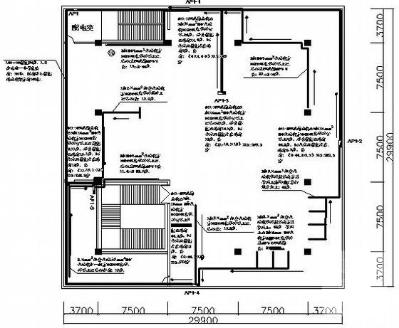 小型展览厅电气CAD施工图纸.dwg - 4