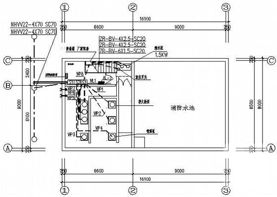 水泵房电气CAD施工图纸 - 3