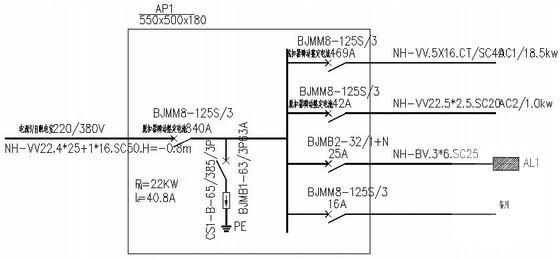 消防泵房电气CAD施工图纸.dwg - 1