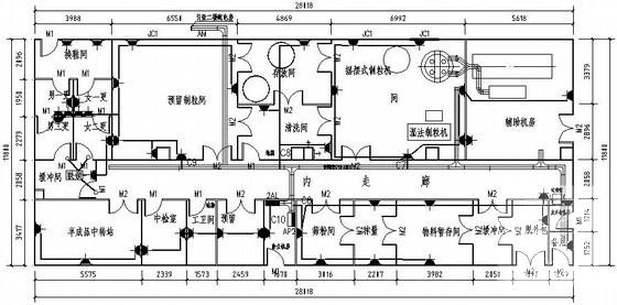 大楼生产车间电气CAD施工图纸 - 2