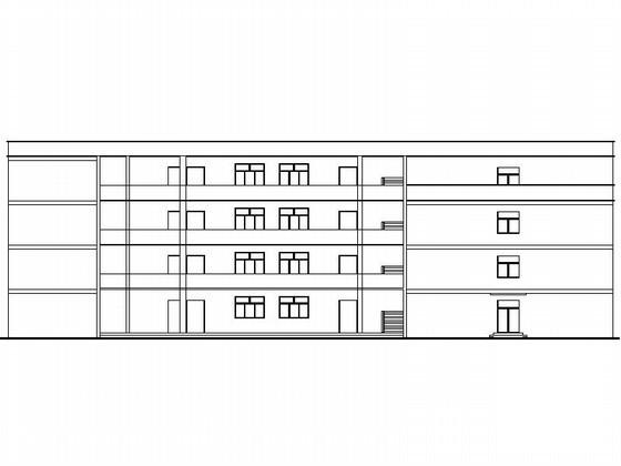 4层教学楼建筑方案设计CAD图纸 - 1