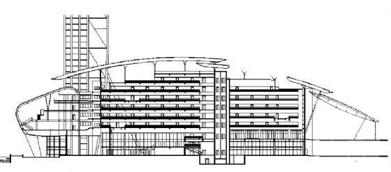 现代风格大型科技中心建筑CAD施工图纸 - 1