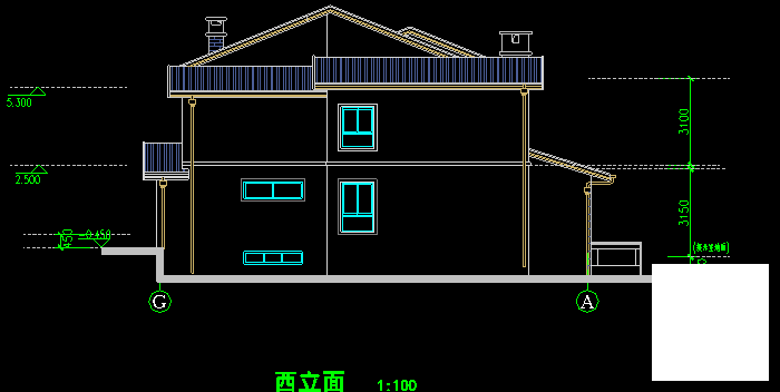 3套经典别墅建筑施工图（每CAD图纸齐全） - 1