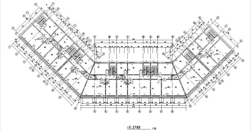 多层仿古式中式居住建筑设计方案（施工方案CAD图纸、钢结构） - 1
