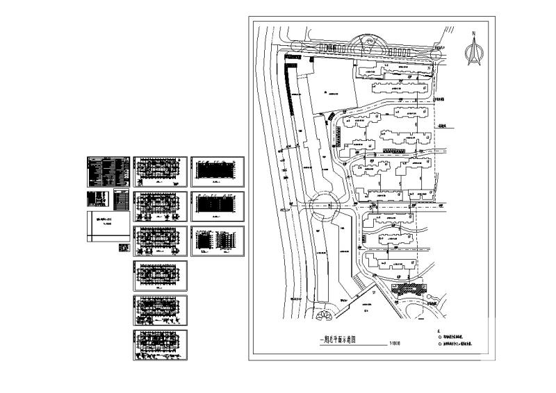 欧式多层居住建筑dwg格式CAD施工图纸 - 1