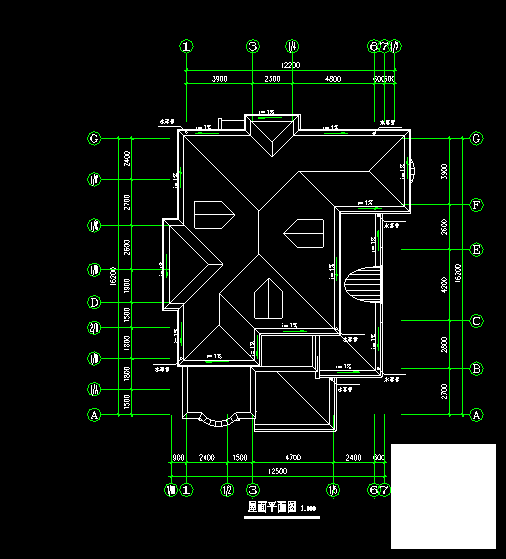 3层别墅扩出CAD施工图纸（带结构含模型） - 4