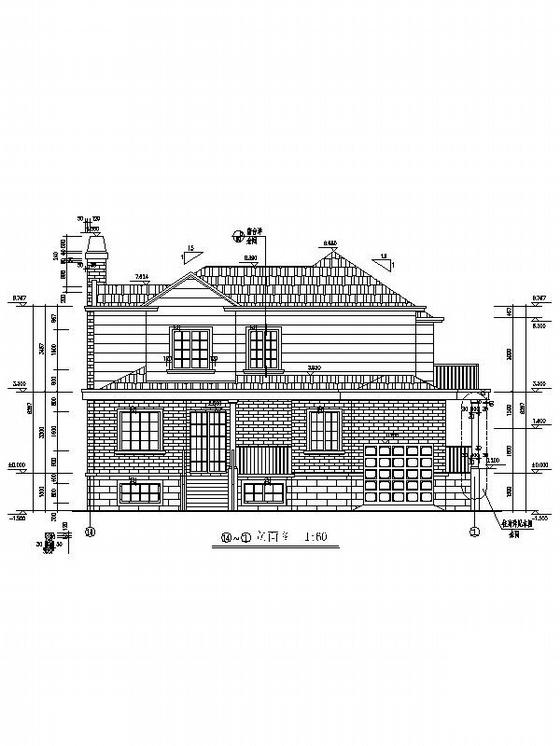 3层双拼新农村别墅CAD施工图纸（带效果图纸） - 4