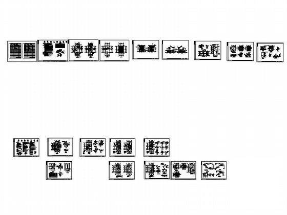 2层农村复式别墅建筑CAD施工图纸 - 1