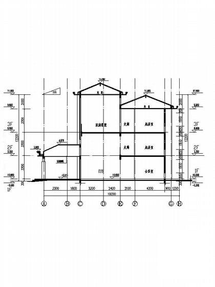 3层独栋别墅建筑施工CAD图纸（初设图纸） - 1