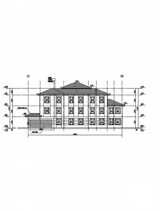 3层独栋别墅建筑施工CAD图纸（初设图纸） - 2