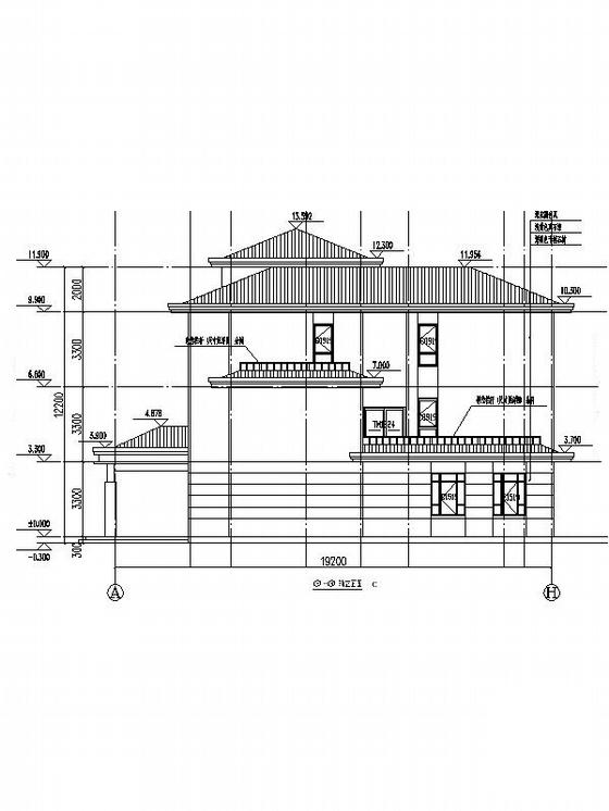 3层独栋别墅建筑施工CAD图纸（初设图纸） - 4