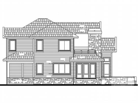 两层独栋别墅建筑CAD图纸（初设图纸） - 2
