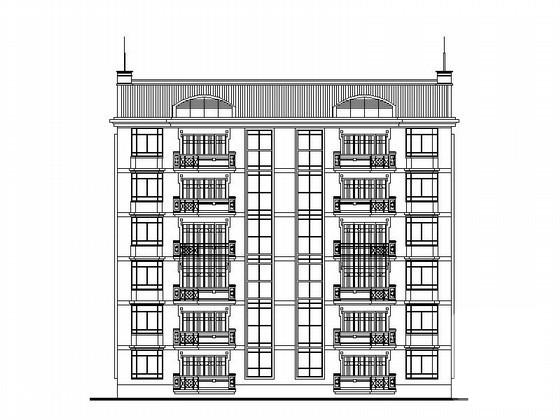 6层板式住宅楼建筑方案设计CAD图纸 - 1