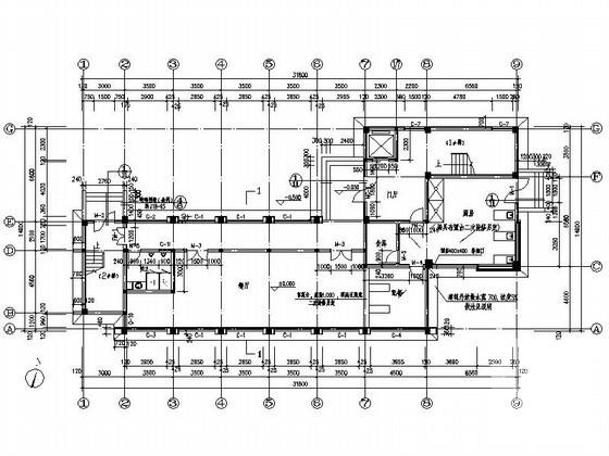 6层宿舍食堂建筑CAD图纸（初设图纸） - 2