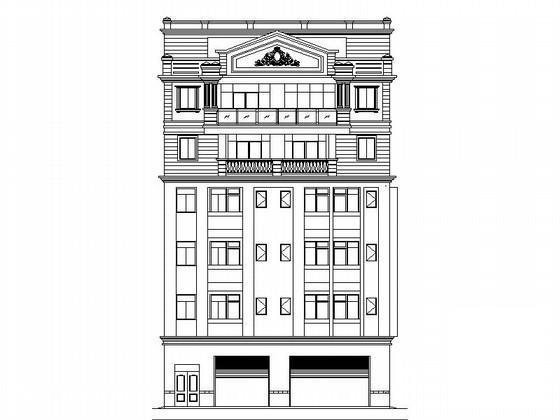 7层沿街商住楼建筑CAD施工图纸 - 1