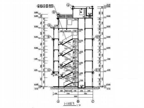 7层沿街商住楼建筑CAD施工图纸 - 3