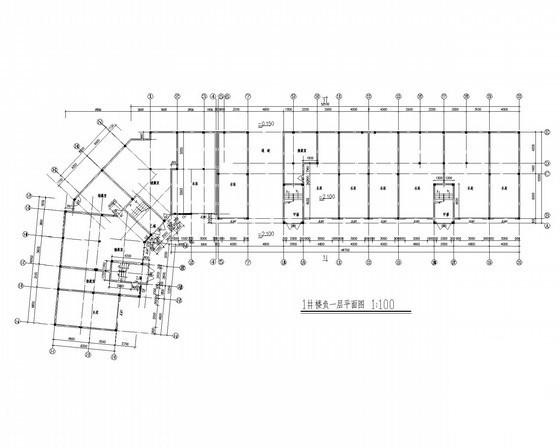 5层商住楼建筑CAD图纸 - 1