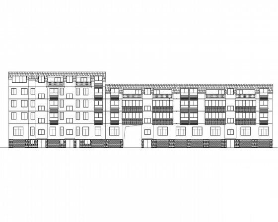 5层商住楼建筑CAD图纸 - 3