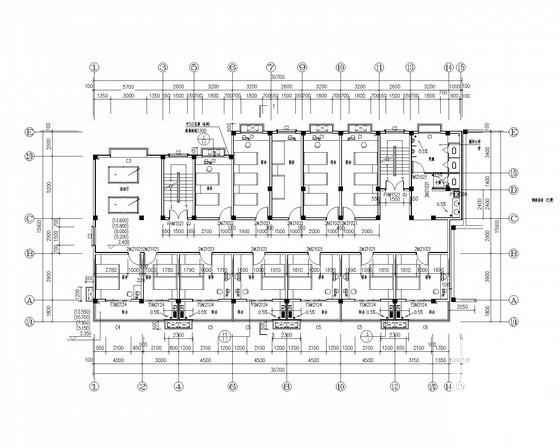 工厂6层宿舍建筑施工CAD图纸（无效果图纸、现代风格） - 2