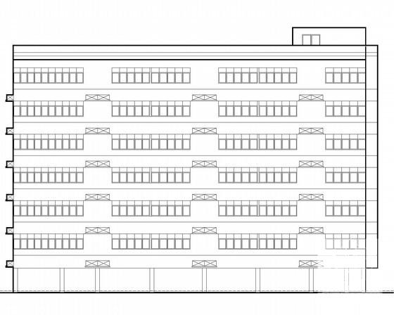 工厂6层宿舍建筑施工CAD图纸（无效果图纸、现代风格） - 3