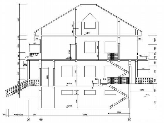 2层新农村别墅建筑CAD图纸（初设图纸） - 1