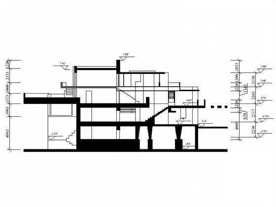 3层流水别墅建筑方案设计CAD图纸（Sketchup文件） - 1