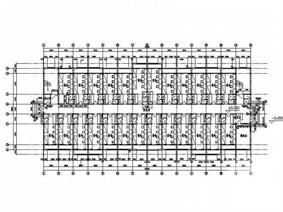 大学6层宿舍楼建筑方案设计CAD图纸 - 1