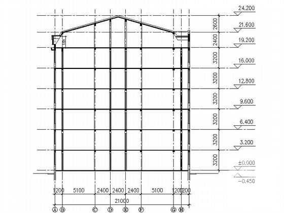大学6层宿舍楼建筑方案设计CAD图纸 - 2