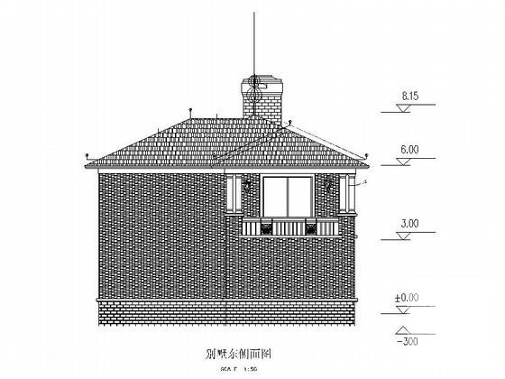 2层独栋别墅建筑方案设计CAD图纸（模型效果图纸）（初设图纸） - 2