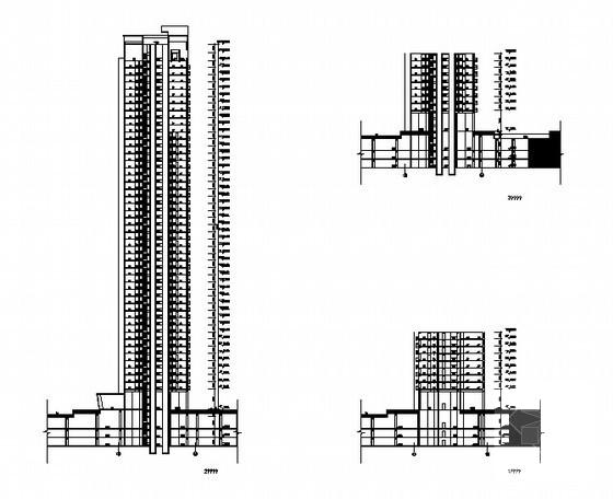 现代城商业综合体-48层住宅楼建筑设计屯 - 4