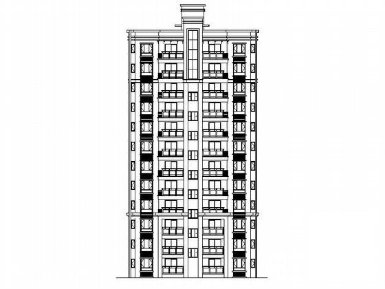 12层经济适用房建筑扩初CAD图纸 - 1