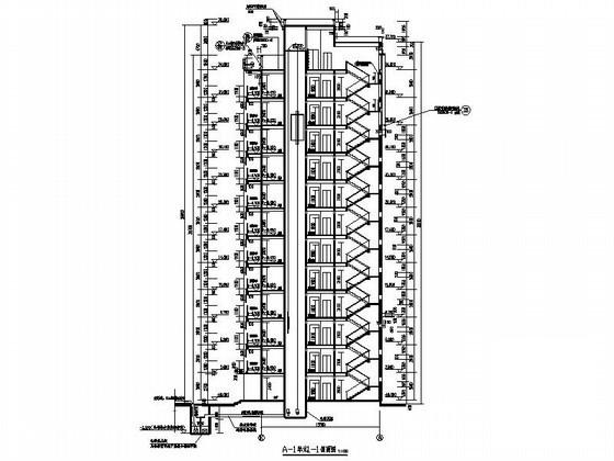 12层经济适用房建筑扩初CAD图纸 - 2