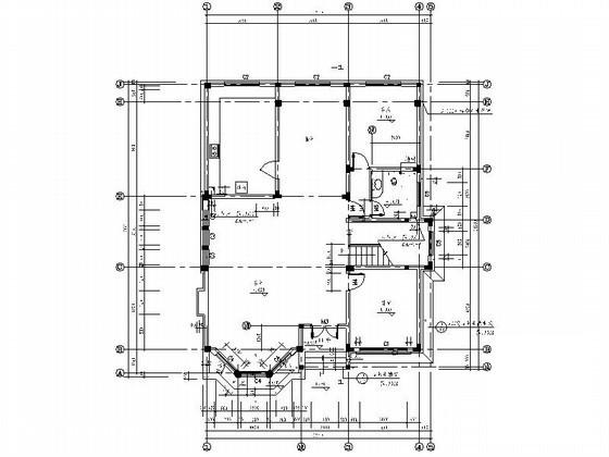 2层欧式别墅建筑CAD图纸（扩初图） - 2