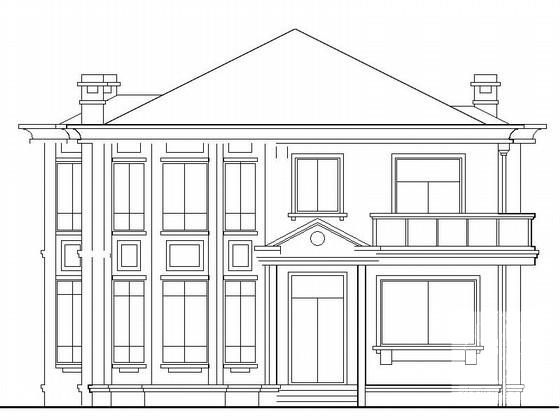 2层欧式别墅建筑CAD图纸（扩初图） - 3