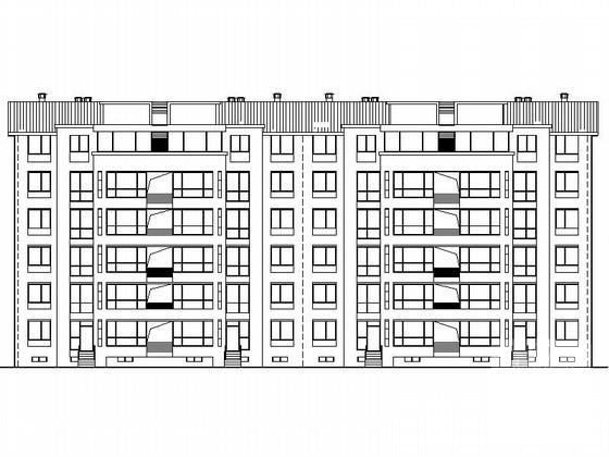 6层坡屋顶新中式住宅楼建筑施工CAD图纸 - 4