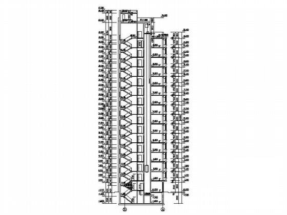 16层现代风格连板住宅楼建筑施工CAD图纸 - 4