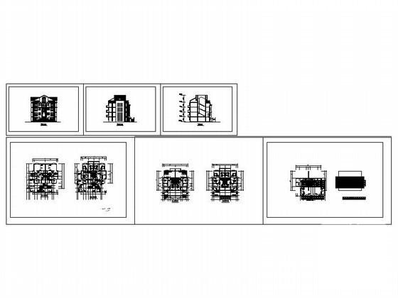 4层花园洋房建筑设计CAD图纸（南梯） - 2