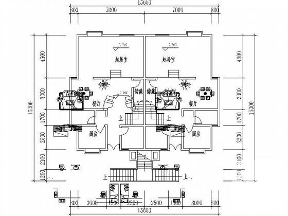 4层花园洋房建筑设计CAD图纸（南梯） - 3