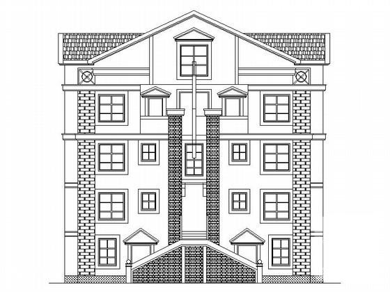 4层花园洋房建筑设计CAD图纸（南梯） - 4