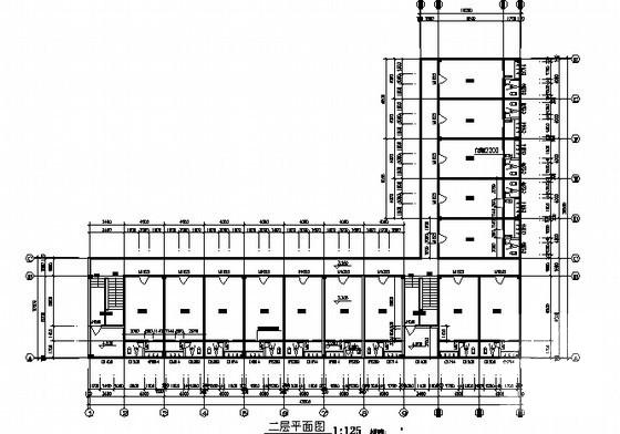 台商纺织厂2层宿舍楼建筑施工CAD图纸（框架结构） - 3