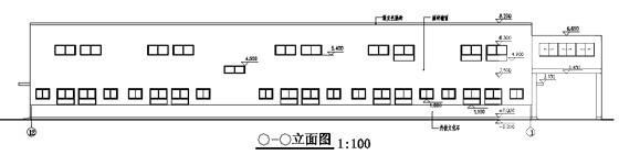 台商化织厂框架宿舍楼建筑施工CAD图纸 - 1