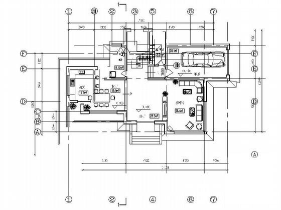 2层大坡顶别墅建筑CAD图纸 - 3