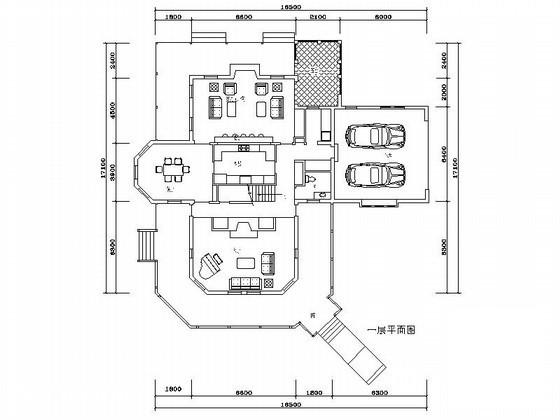 2层田园风格别墅建筑方案设计CAD图纸 - 4