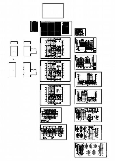 精美经济适用房小区建筑CAD施工图纸 - 1