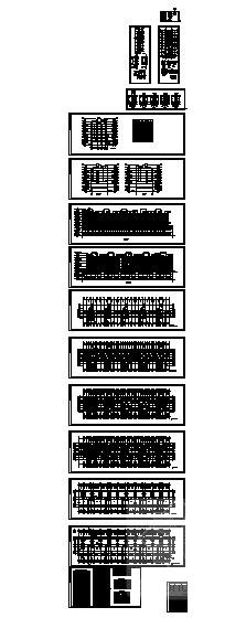 现代风格8层宜居经济适用房小区（1号楼）建筑施工CAD图纸 - 3