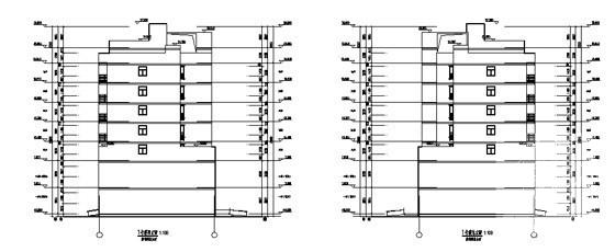 现代风格8层宜居经济适用房小区（1号楼）建筑施工CAD图纸 - 4