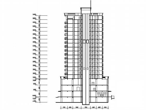 居住区规划CAD图纸（总建筑面积） - 1