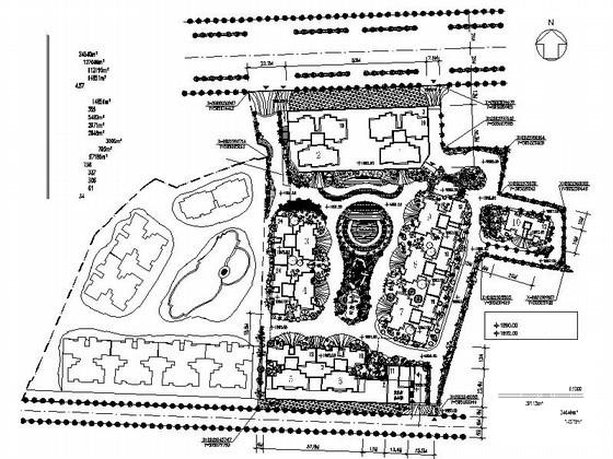 居住区规划CAD图纸（总建筑面积） - 4